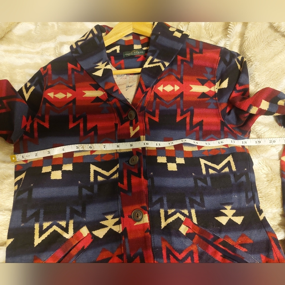 Lauren Ralph Lauren Colorful Geometric Patterned Jacket - Picture 4 of 5